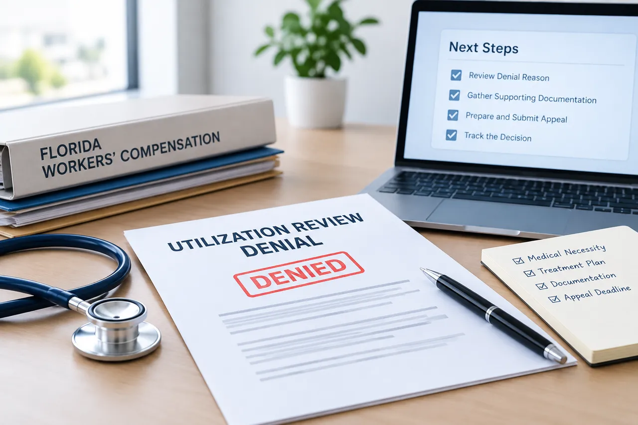 Florida Workers' Compensation Utilization Review and Authorization Denials: How to Challenge a Decision